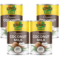 6 Tins Tropical Sun Coconut Milk Organic 100% Natural 400ml