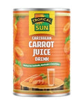 6 Tins Tropical Sun Carrot Juice Drink 540ml