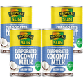 6 Tins Tropical Sun Evaporated Coconut Milk (Dairy-Free) 400ml