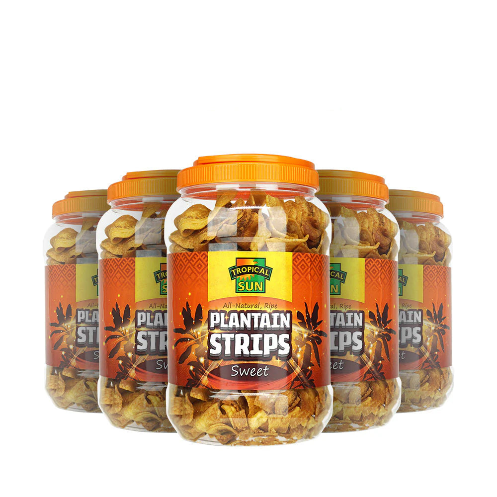 6 Tubs Sweet Plantain Strips 400g