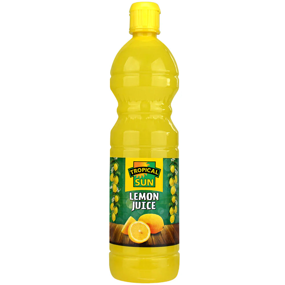 6 Bottles Tropical Sun Lemon Juice 1L