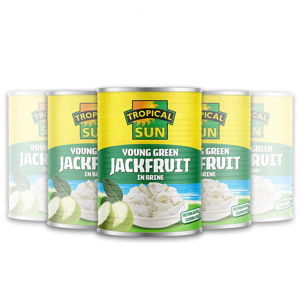 6 Tins Tropical Sun Young Green Jackfruit in Brine 565g