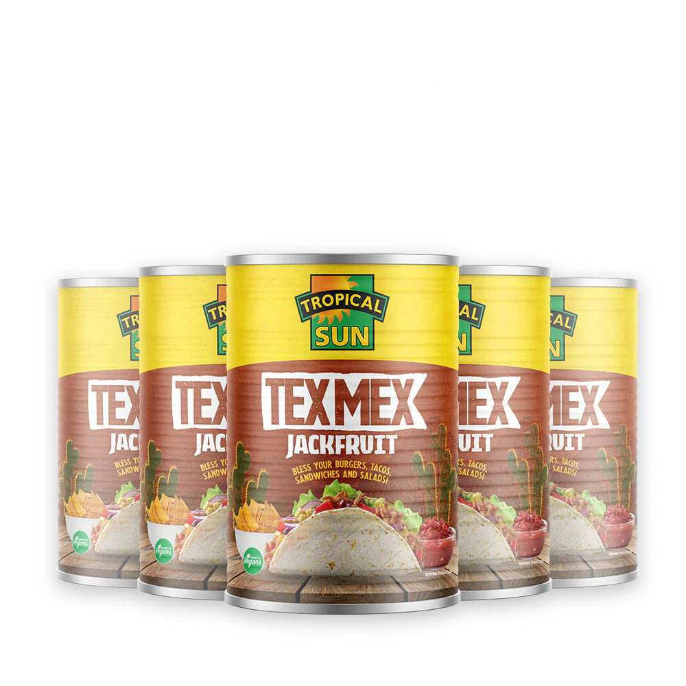 12 Tins Tropical Sun Tex Mex Jackfruit 400g