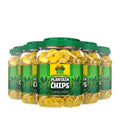 6 Tubs Tropical Sun Plantain Chips Tub Lightly Salted 450g