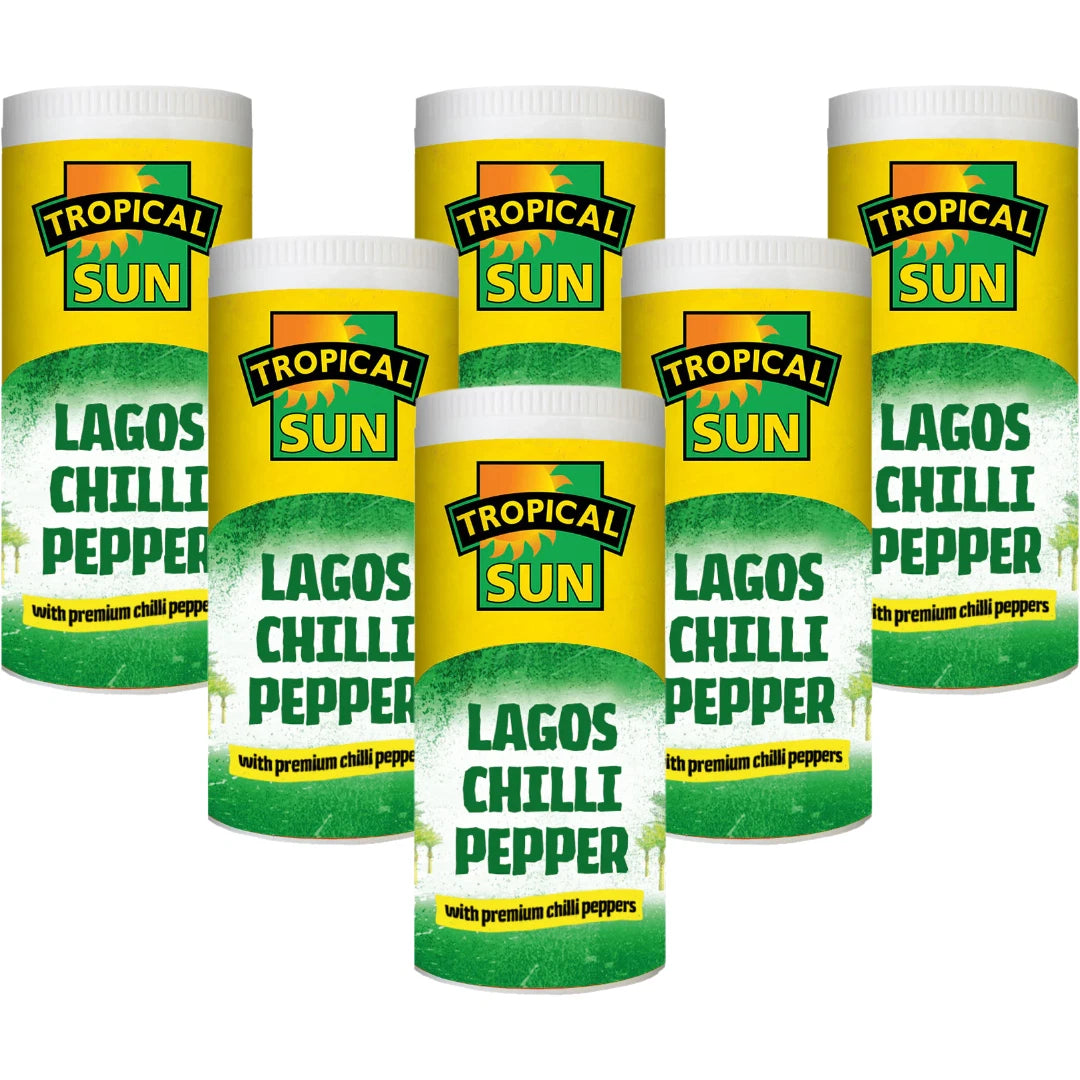 12 Tubs Tropical Sun Lagos Chilli Pepper 100g