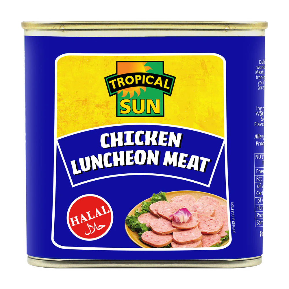 6 Tins Tropical Sun Chicken Luncheon Meat Halal 340g