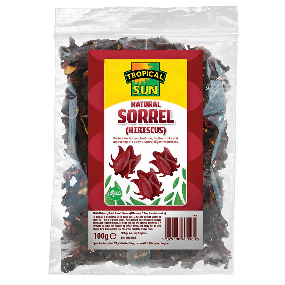 6 Pack Tropical Sun Dried Sorrel Hibiscus Leaves 250g