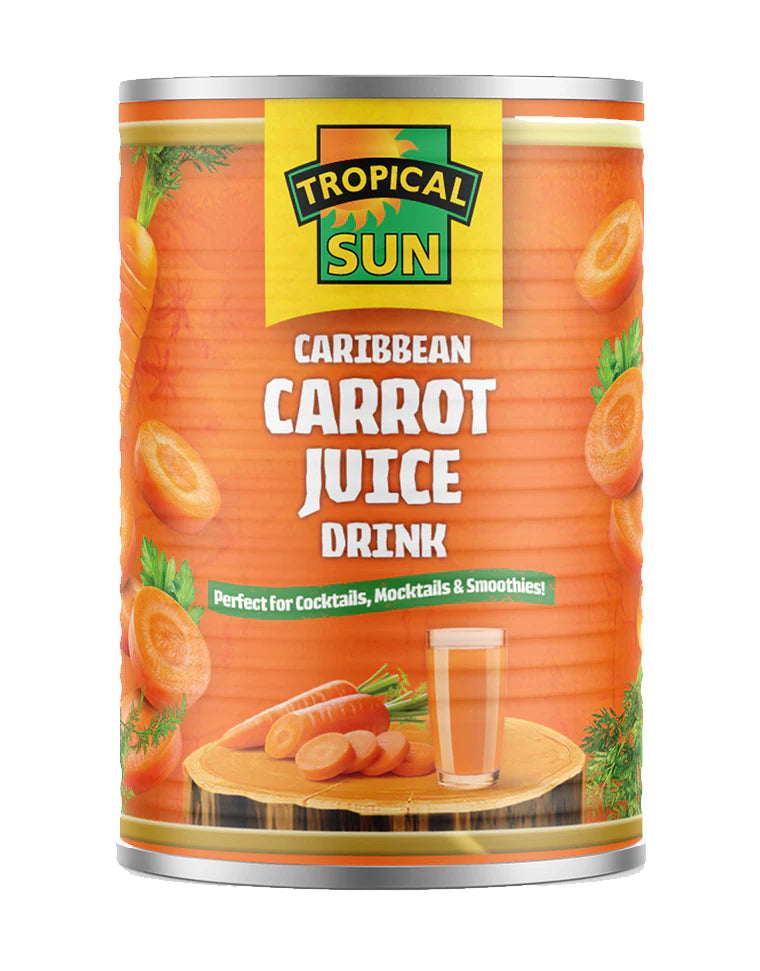 12 Tins Tropical Sun Carrot Juice 540ml