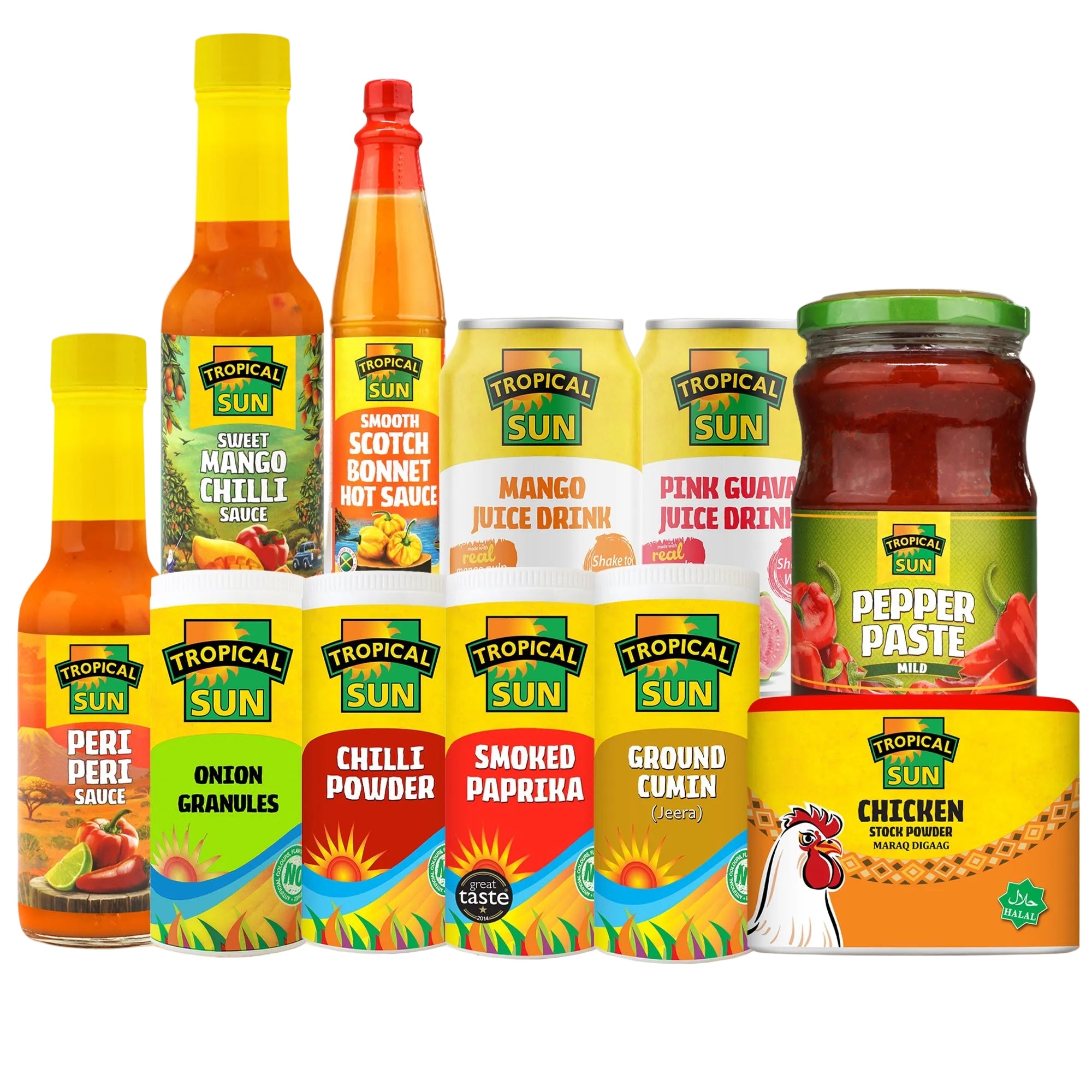 11-Item Set Tropical Sun South American Flavour Bundle