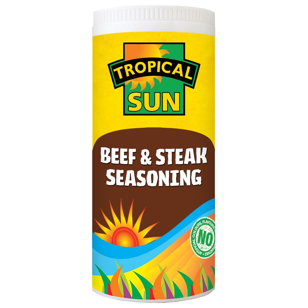 12 Tubs Tropical Sun Beef & Steak Seasoning 80g