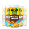 12 Tubs Tropical Sun Beef & Steak Seasoning 80g