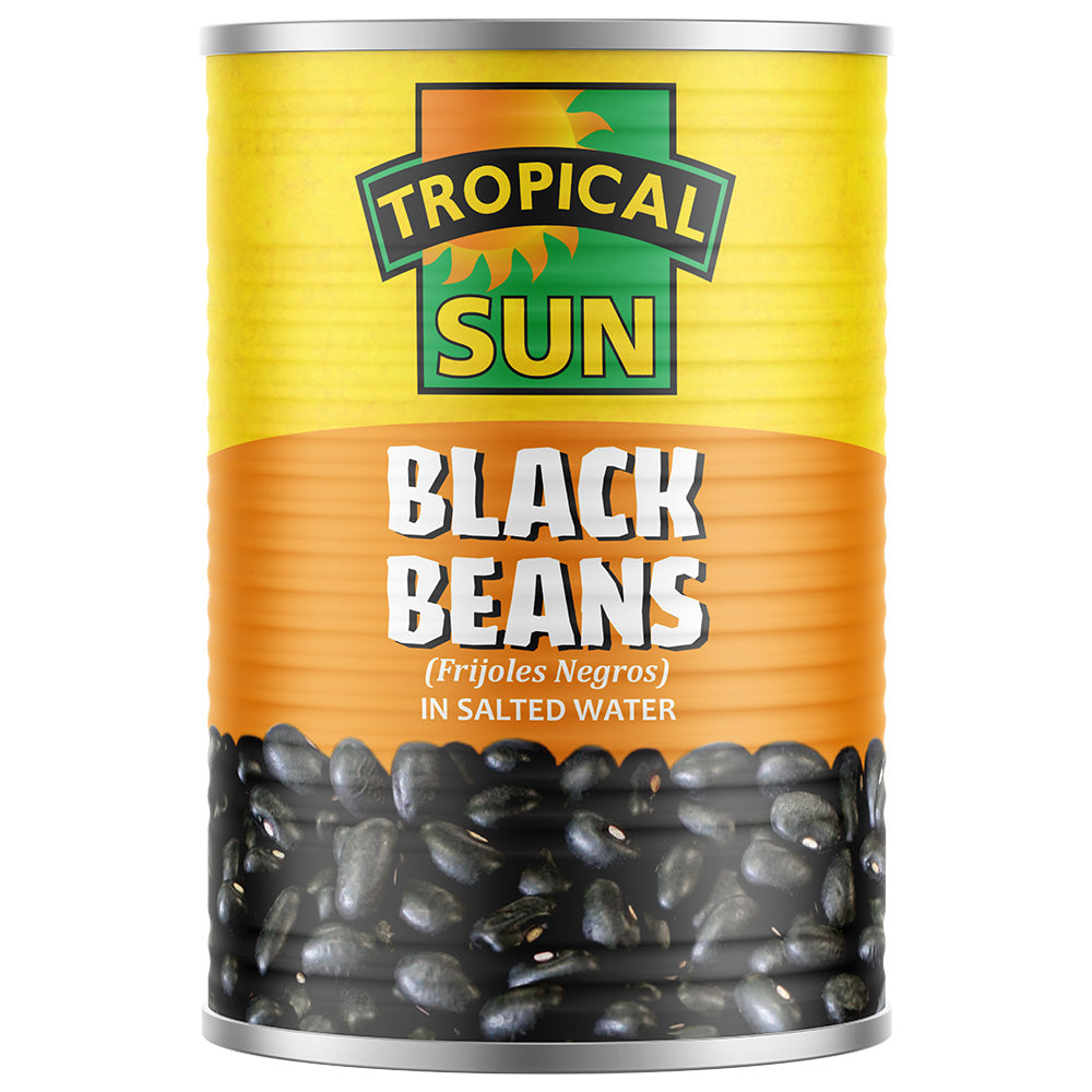 12 Tins Tropical Sun Black Beans 400g