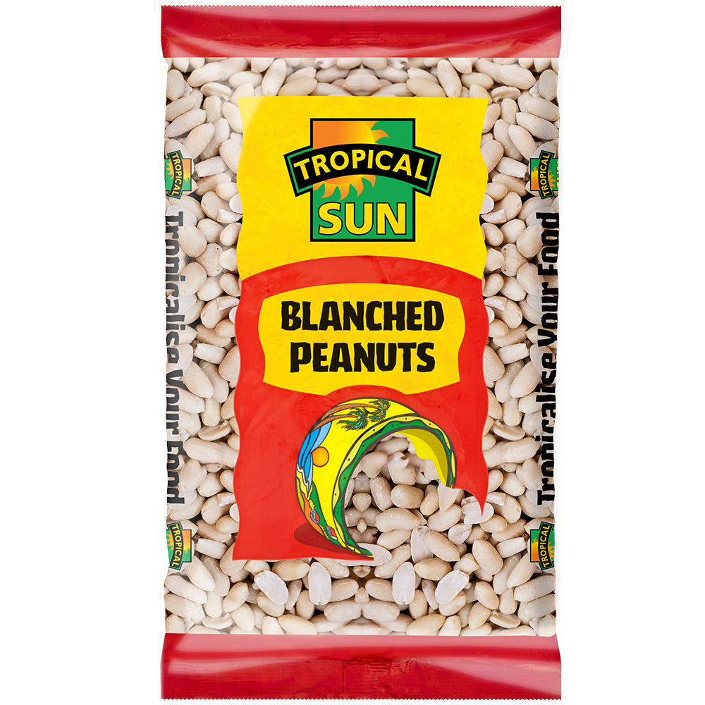 6x Tropical Sun Peanuts Blanched 500g