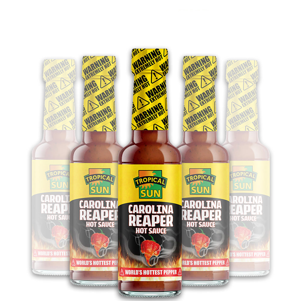 12 Bottles Tropical Sun Carolina Reaper Hot Sauce 148ml