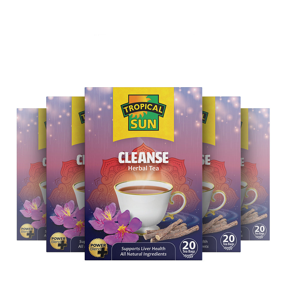 6 Pack Tropical Sun Cleanse Tea 120 Teabags