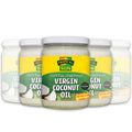 6 Jars Tropical Sun Coconut Oil 100% Pure Cold-Pressed Virgin 480ml