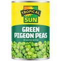 12 Tins Tropical Sun Green Pigeon Peas 400g