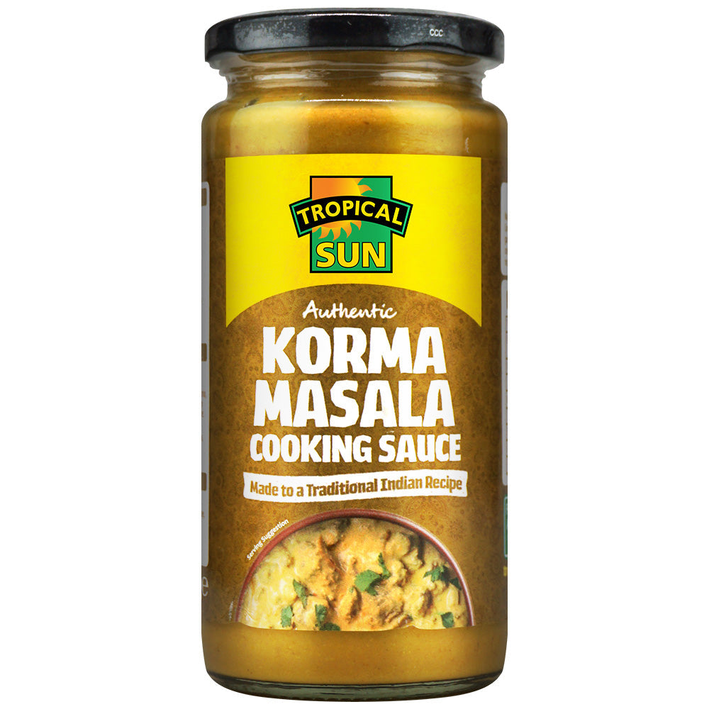 6 Jars Tropical Sun Korma Masala Cooking Sauce 370g