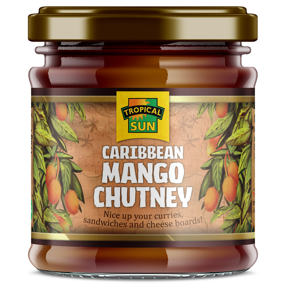 6 Jars Tropical Sun Caribbean Mango Chutney 170g