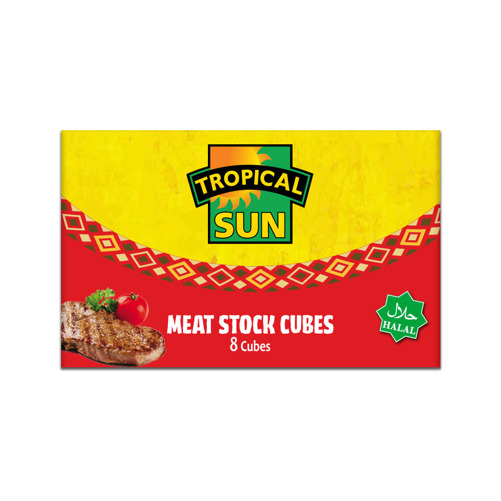 12 Packs Tropical Sun Stock Cubes Meat 8 Cubes