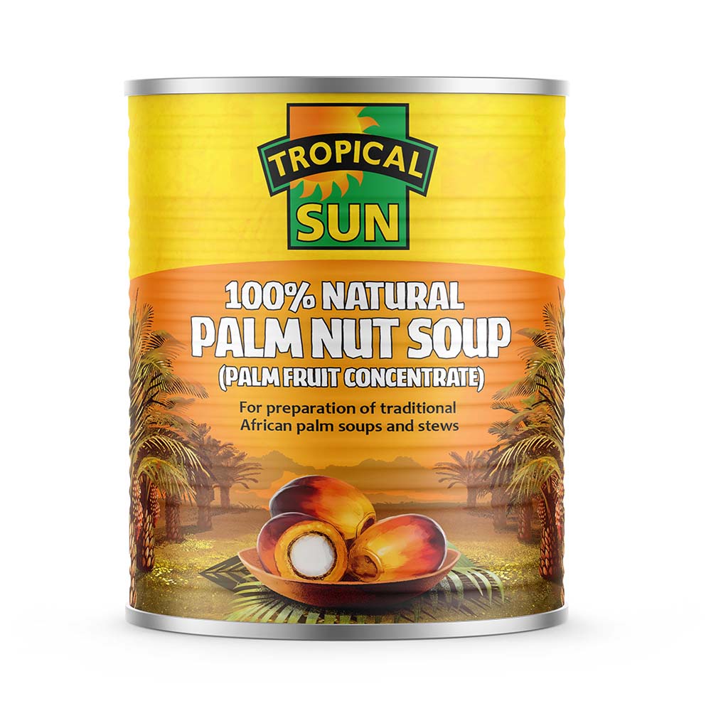 12 Tins Tropical Sun Palm Nut Soup (Palm Fruit Concentrate) 800g