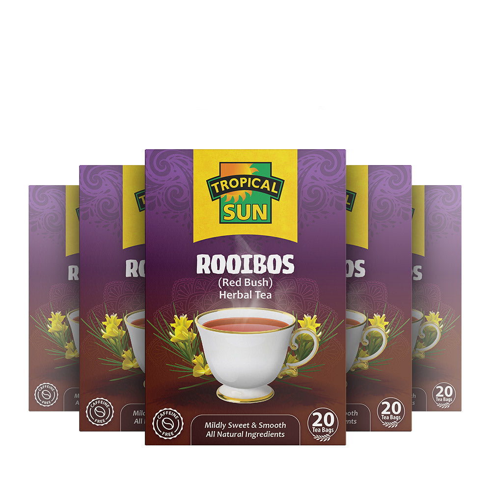 6 Packs Tropical Sun Rooibos Tea 120 Teabags