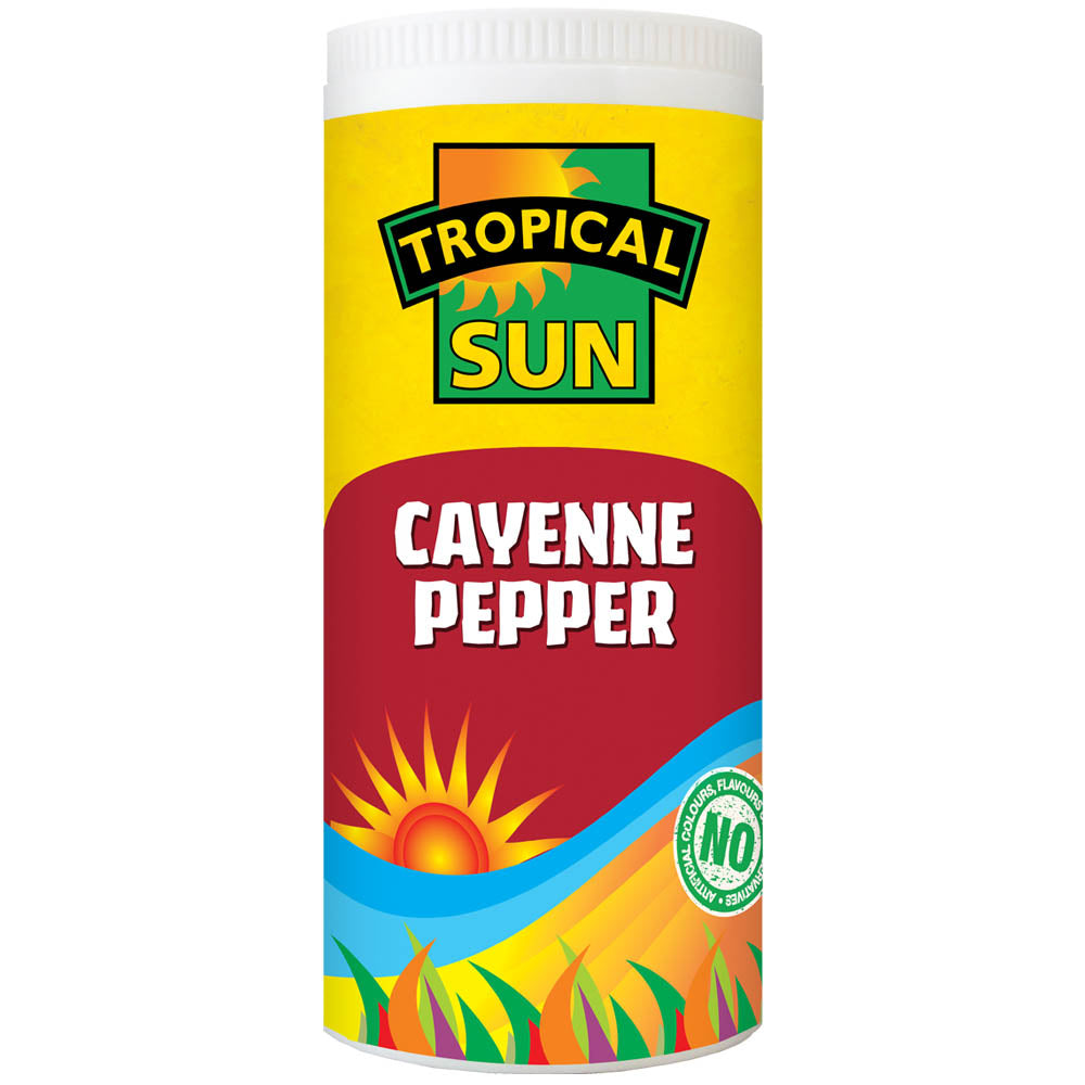12 Tubs Tropical Sun Cayenne Pepper 100g
