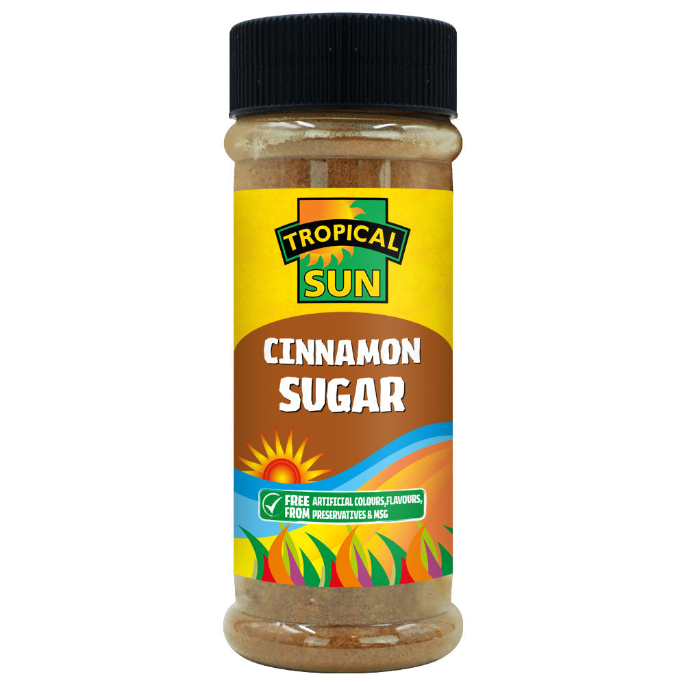 6 Tubs Tropical Sun Cinnamon Sugar 100g