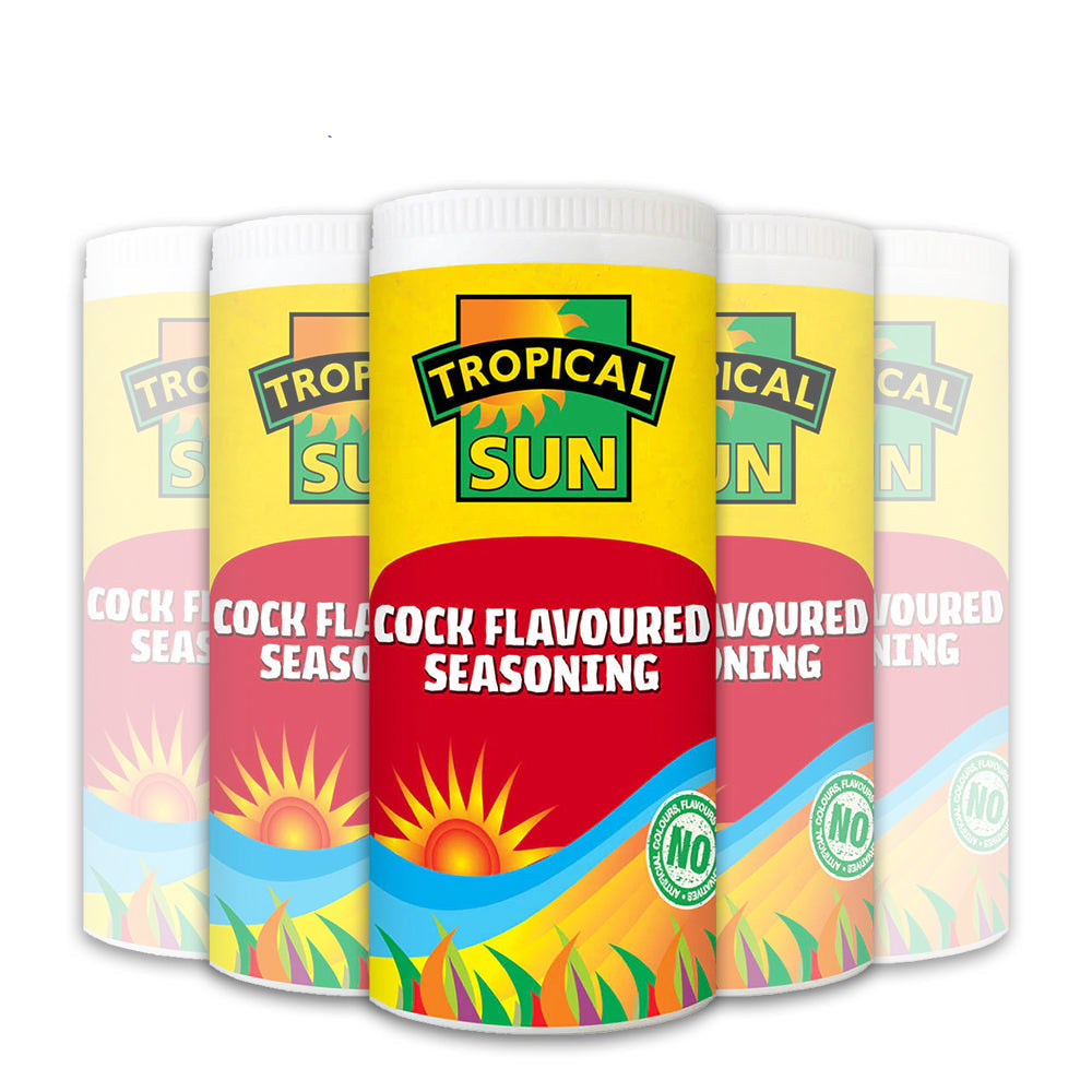 12 Tubs Tropical Sun Cock Flavoured Seasoning 100g