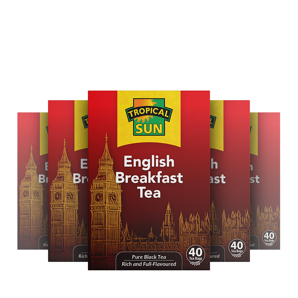 6 Pack Tropical Sun English Breakfast Tea 240 Teabags