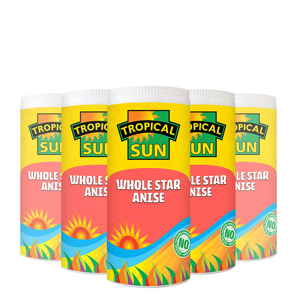 12 Tubs Tropical Sun Whole Star Anise 30g